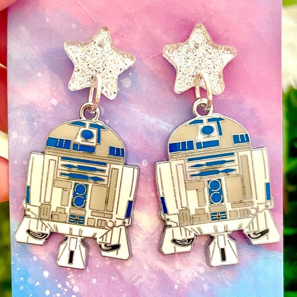 R2-D2 Dangle Earrings - Picture 4 of 8